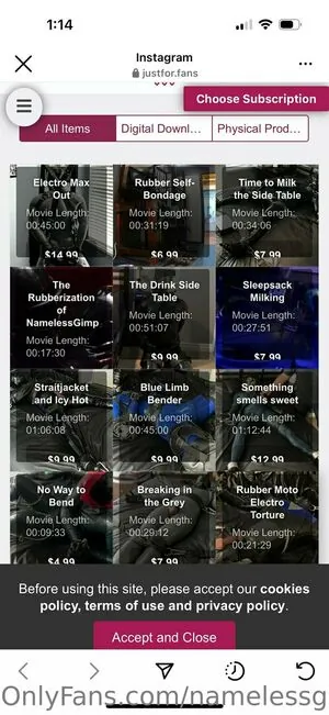 namelessgimp content