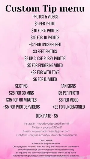 yourfavoritecanadianmilf content